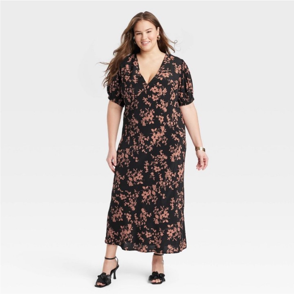 Target Crepe Short-Sleeve Midi Dress from A New Day
